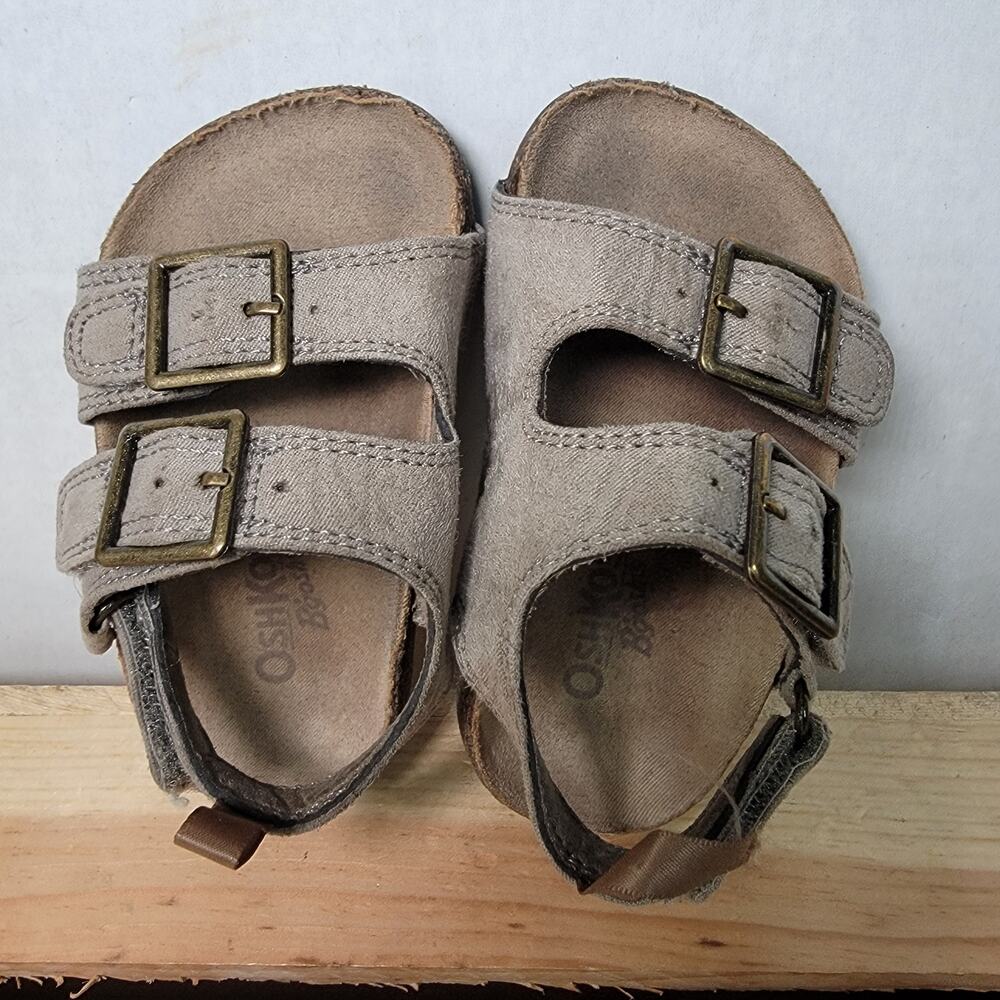 OshKosh B'Gosh Toddler Tan Bruno Sandals w/ Box - Size 5M